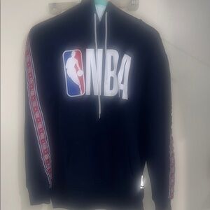 NBA men’s Navy Hoodie with Red Accents/size medium